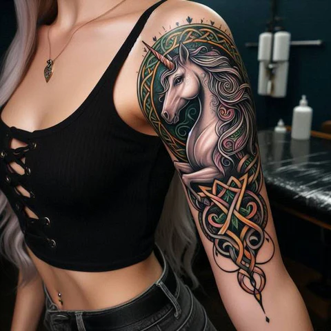 21 Mesmeric Ideas and Meanings of Unicorn Tattoos 24 The Mystical Celtic Unicorn Tattoo