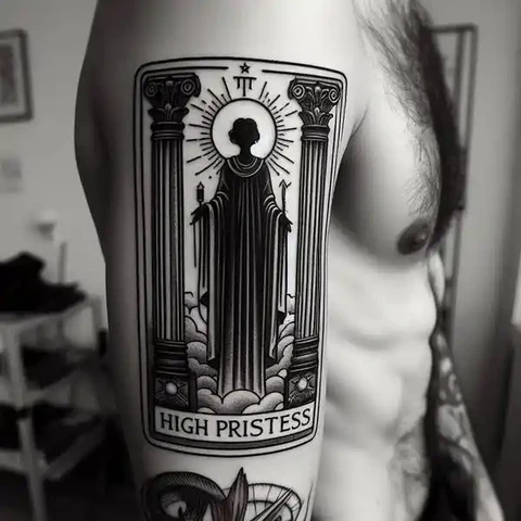 19 Mysterious Designs For Tarot Card Tattoos ideas 11 The Power Of Being Mysterious