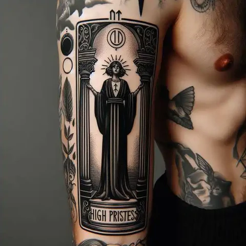 19 Mysterious Designs For Tarot Card Tattoos ideas 12 The Power Of Being Mysterious2