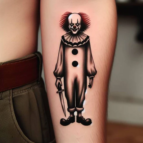 22 Sensational Clown Tattoo Ideas 28 Time For Redemption