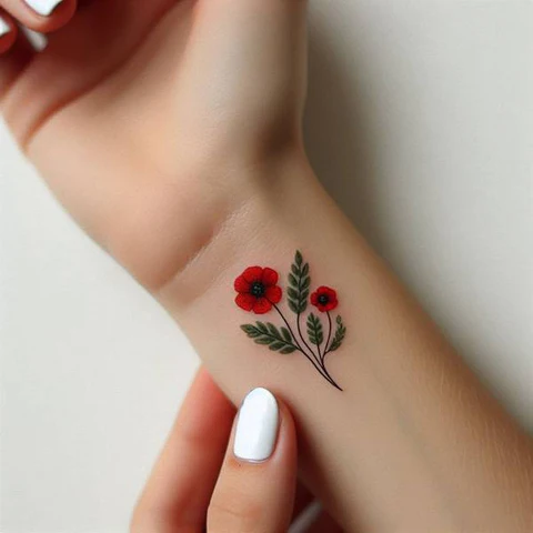 16 Pleasant Poppy Tattoo Ideas To Reveal Life’s Meaning! 11 Tinge Of Blood 2 Sublime Red Poppy Tattoo