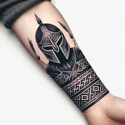 Token Of GratitudeIntricate Warrior Tribal Armband Tattoo 2
