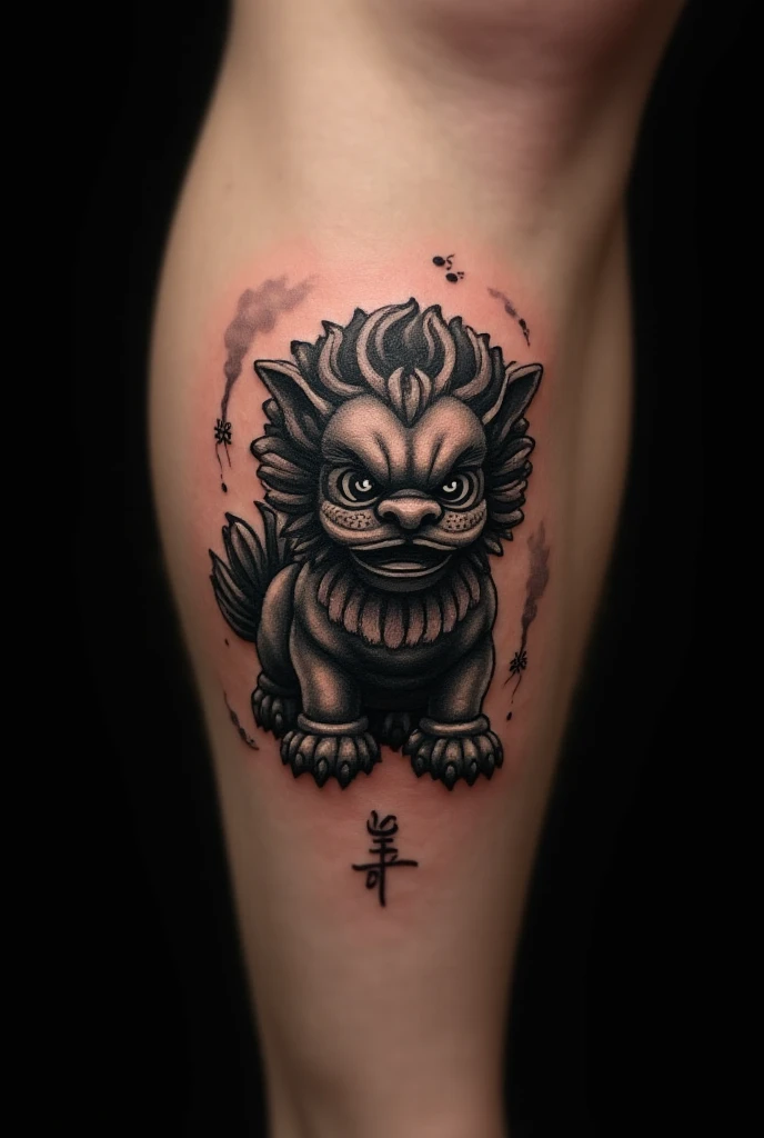 17 Discovering Staggering And Meaningful Ideas For Foo Dog Tattoos 6 Toning It Down On