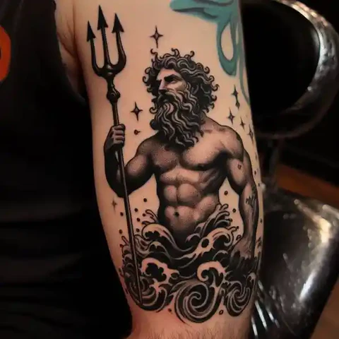 16 Peaceful Poseidon Tattoo Ideas To Control Your Emotions! 7 Totem Of Darkness Bodacious Kraken Poseidon Tattoo