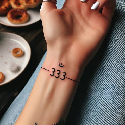 11 Thrilling 333 Tattoo Ideas To Enhance Your Creative Prowess! 1 Touch Of Elegance Discrete 333 Tattoo With A Glimpse Of Star
