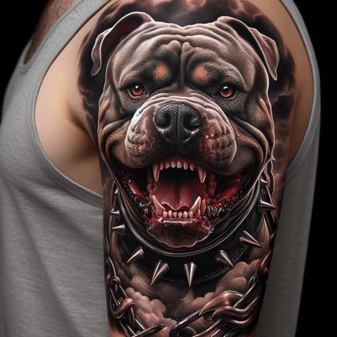 14 Glorious Pitbull Tattoo Ideas 9 Unmatched