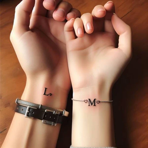83 Classic Initial Tattoo Ideas To Stay With You Till Eternity! 24 Vintage Couple Initial Tattoo