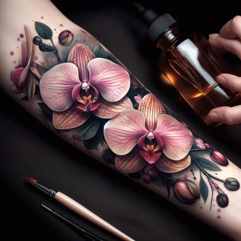 Watercolor Orchid T