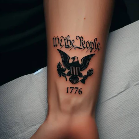17 Rewarding Yet Meaningful We The People Tattoo Ideas 14 We The People 1776 Tattoo