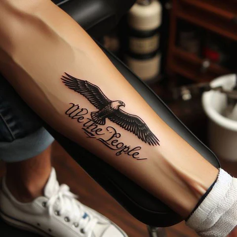 17 Rewarding Yet Meaningful We The People Tattoo Ideas 7 We The People Eagle Tattoo