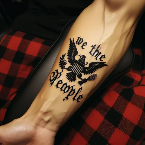 17 Rewarding Yet Meaningful We The People Tattoo Ideas 2 We The People Forearm Tattoo2