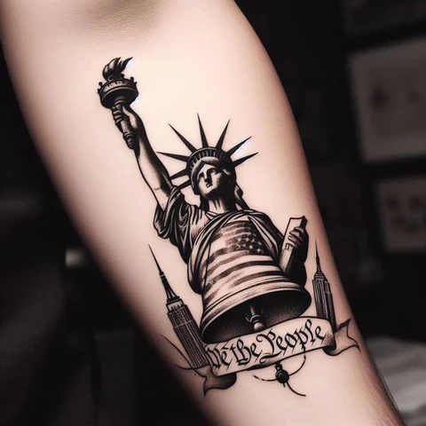 17 Rewarding Yet Meaningful We The People Tattoo Ideas 29 We The People Liberty Bell Tattoo