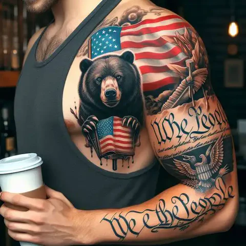 17 Rewarding Yet Meaningful We The People Tattoo Ideas 10 We The People Sleeve Tattoo2