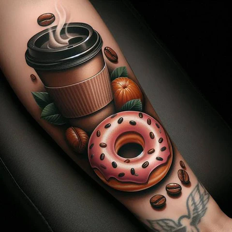 12 Pacifying Ideas For Coffee Tattoos 23 When Opposites Complement One Another