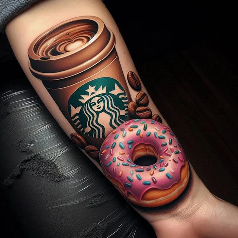12 Pacifying Ideas For Coffee Tattoos 24 When Opposites Complement One Another2