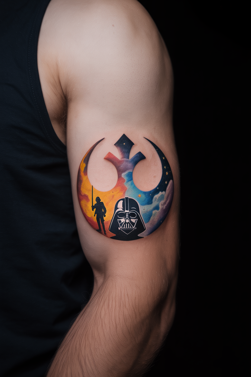 Wondrous Star Wars Symbol Tattoo 2