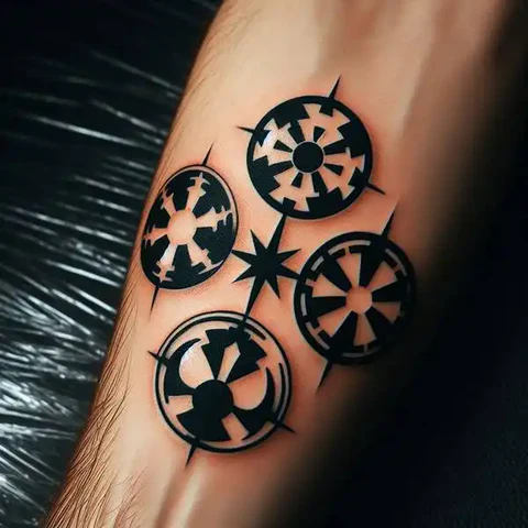 Wondrous Star Wars Symbol Tattoo2