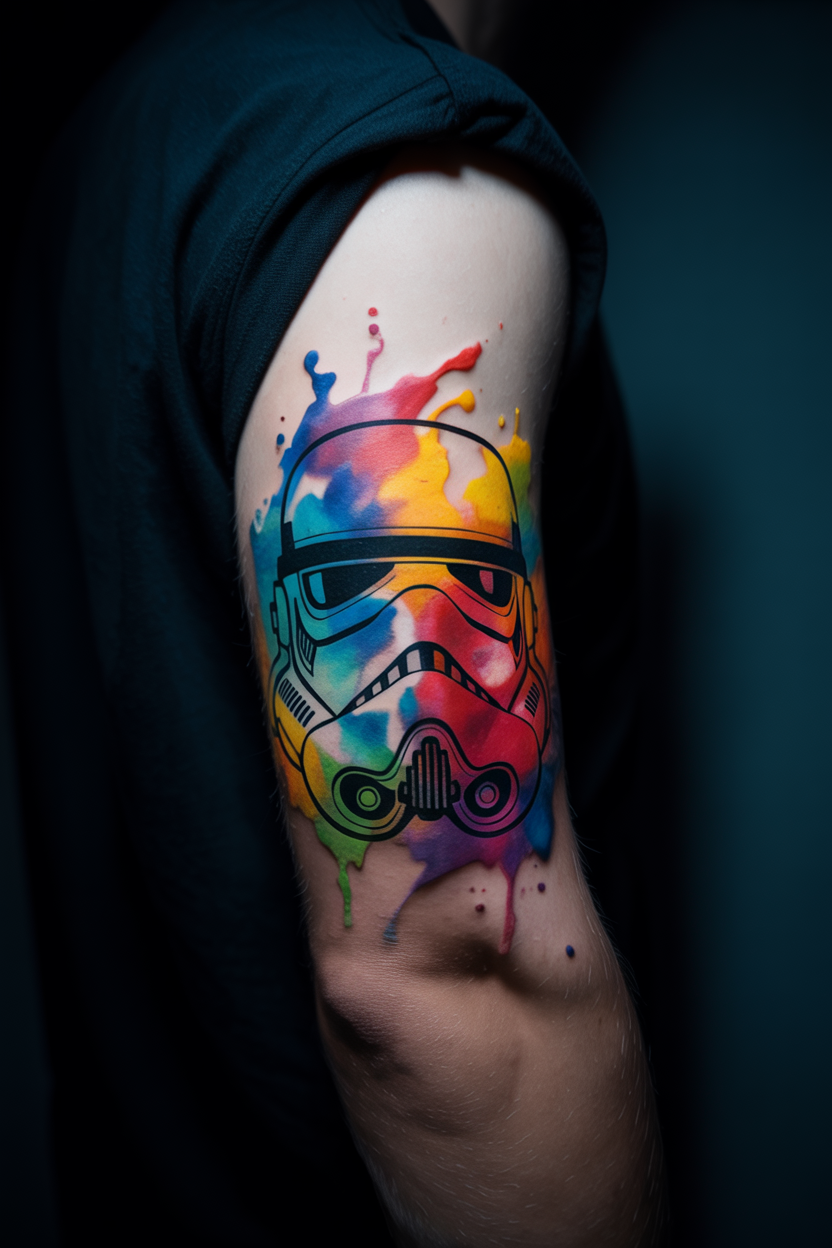 a photograph showcases a detailed tattoo cAhjzwueT 2M0J kaB7pfQ emW6NQS S0qOGb09RPfN g