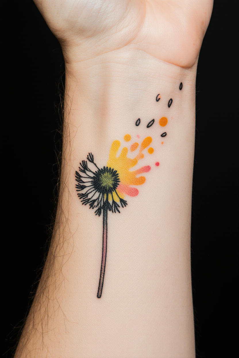 hyper realistic close up of a forearm isolated against a solid black background with only the tatto vzsvjkqhy86ka9lohvjv 1