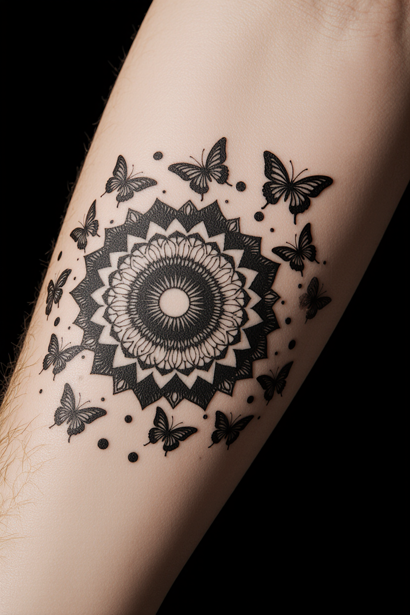 hyper realistic close up of a forearm isolated against a solid matte black background only the tatt kp5jg7vzy2gujyymfzdw 3