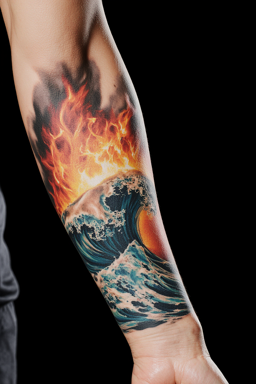 22 Powerful Water Tattoo Ideas 14 hyper realistic close