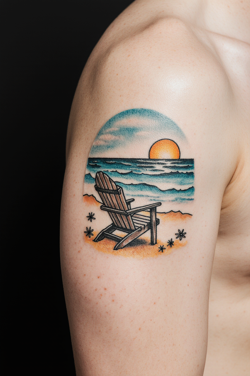 14 Beautiful Beach Tattoo Ideas 15 hyper realistic close