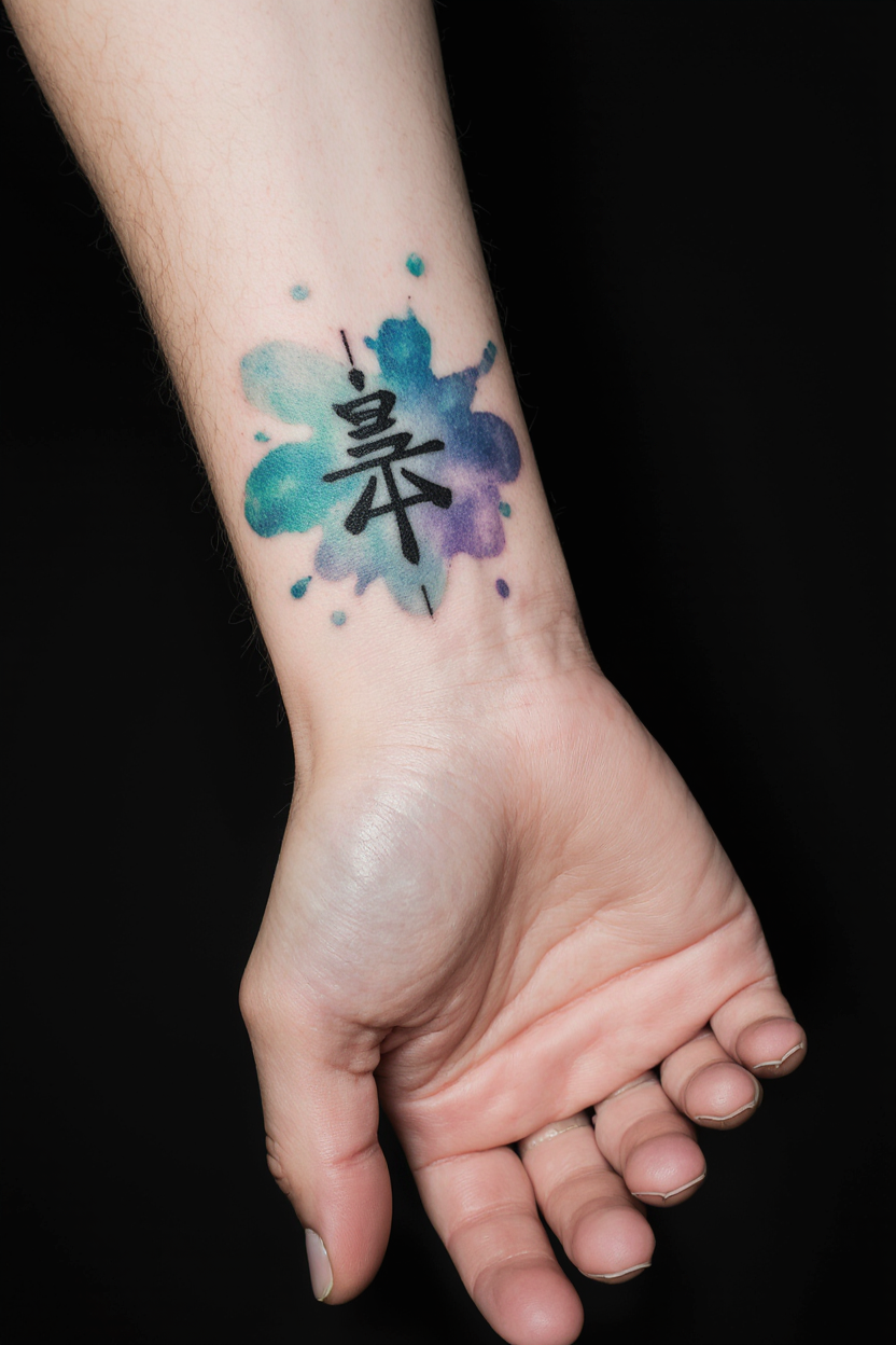 22 Powerful Water Tattoo Ideas 9 hyper realistic close up of a male wrist tattoo on a solid matte black background only the tattooed 4apwpg1vu9j6hea18qfd 3