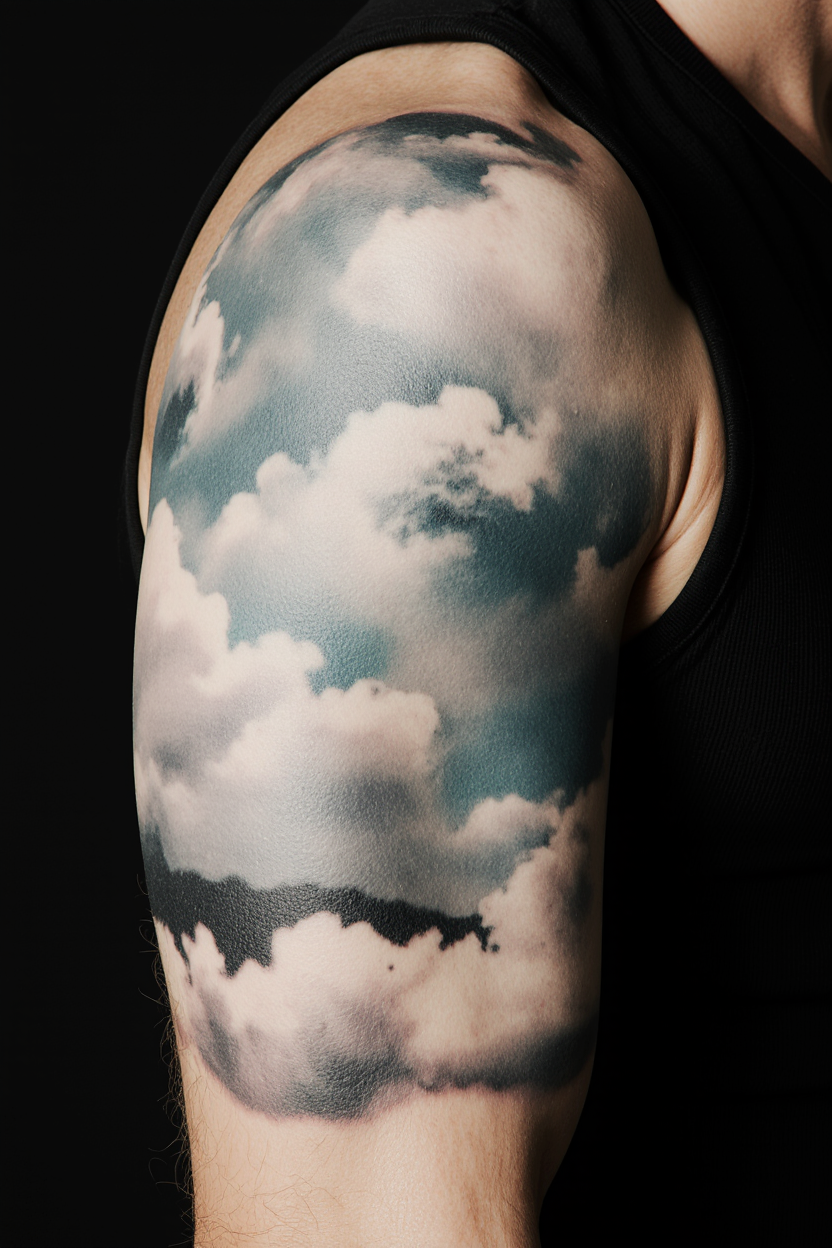 hyper realistic close up of a mans arm solid black background only the tattooed arm visible the tat o7177hmt8c6yq5c9a8hf 2