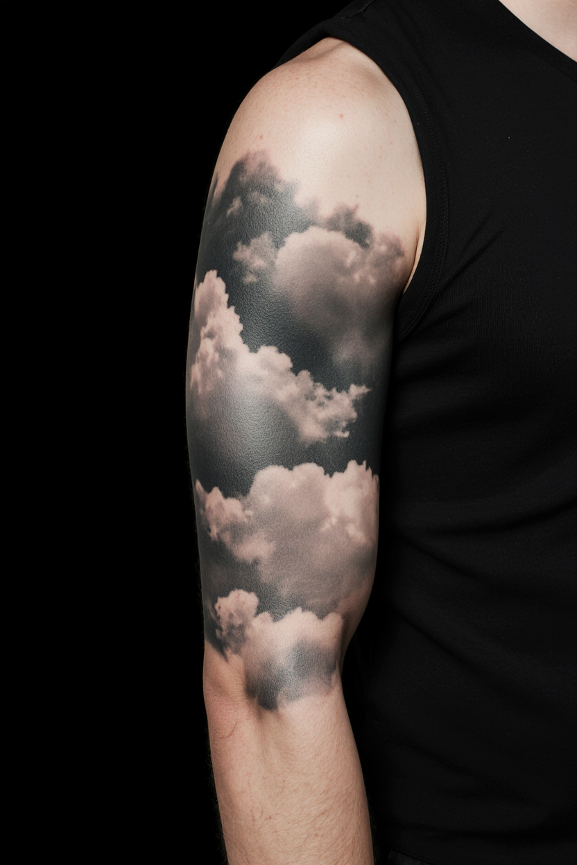 hyper realistic close up of a mans full arm solid black background only the tattooed arm visible th e6mt26jdgtru10viwbjq 2