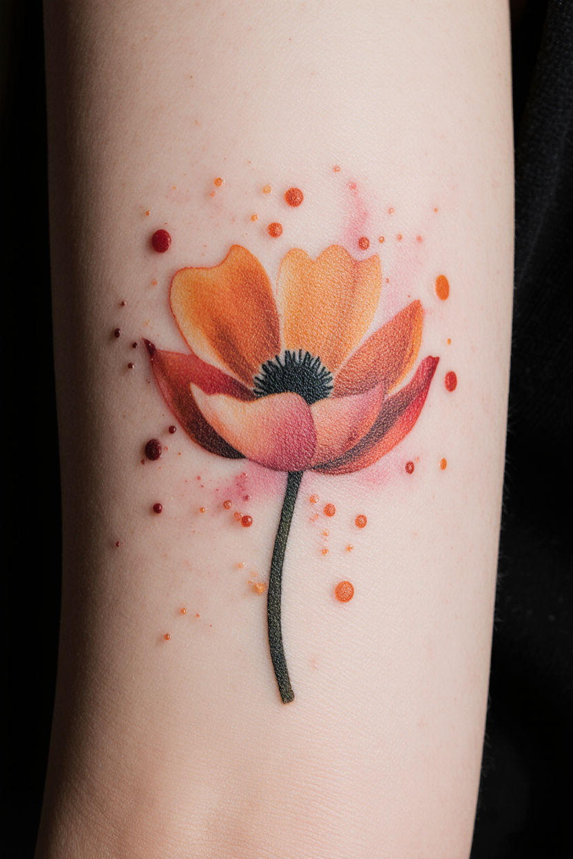 hyper realistic close up of a womans arm solid black background only the tattooed arm visible a sma a5s5spspte5wf8z8sjvk 0