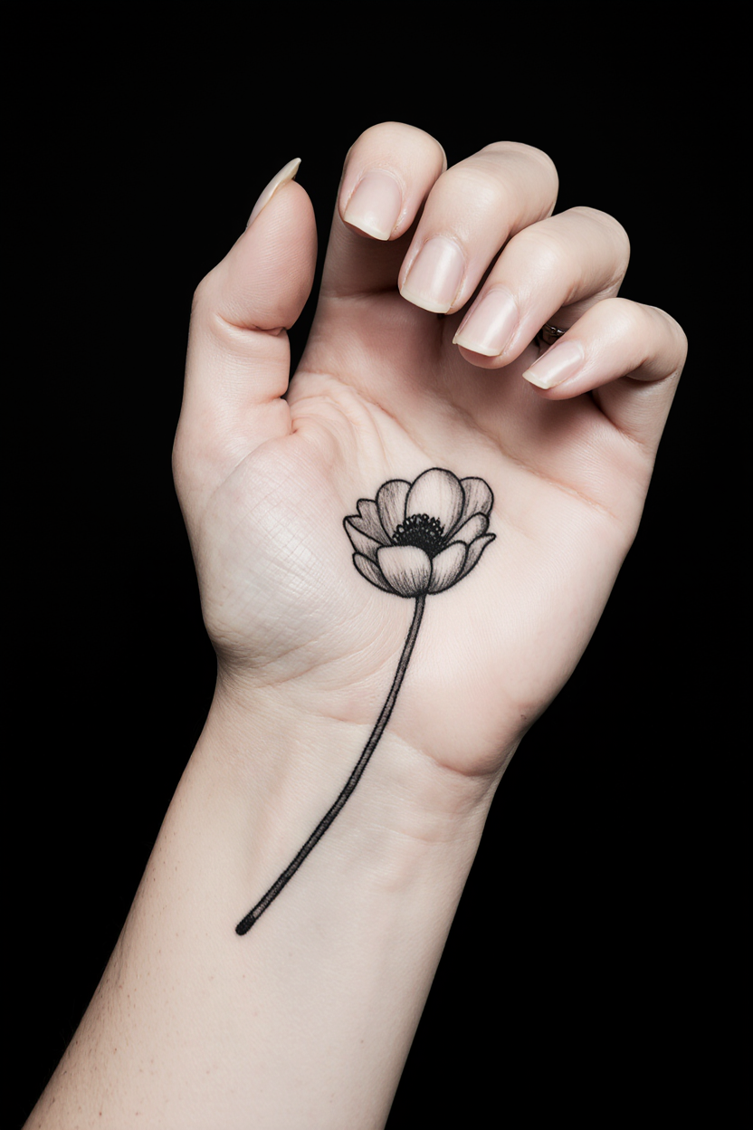 hyper realistic close up of a womans hand solid black background only the tattooed hand visible the gu4upq2f6fvew6b73b4k 2