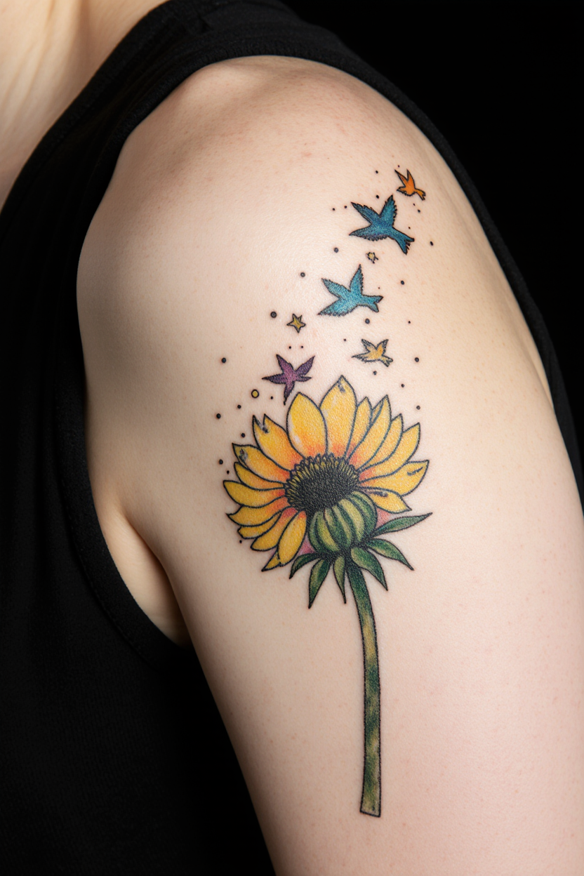 hyper realistic close up of a womans shoulder isolated against a solid black background with only t 31oeas5kja4mjij8yb13 2