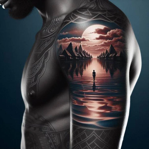22 Powerful Water Tattoo Ideas 25 ooking Back At The Pas