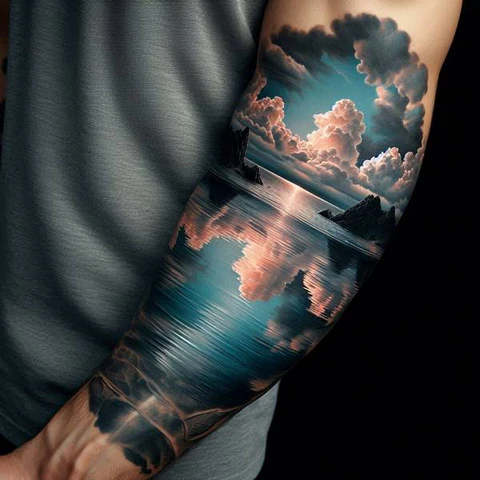 22 Powerful Water Tattoo Ideas 26 ooking Back At The Pas2