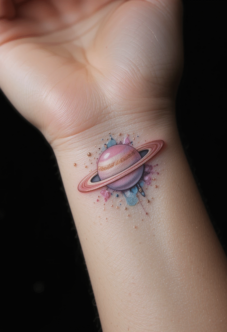 16 Fabulous Saturn Tattoo Ideas