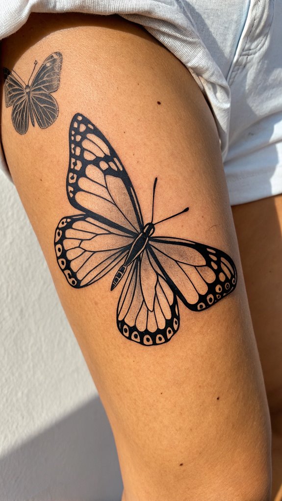 11 Unique Knee Tattoo Ideas 5 elegant butterfly ink designs 1