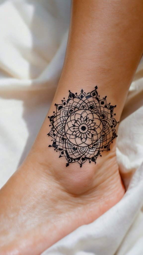 7 Ankle Cuff Tattoo Ideas