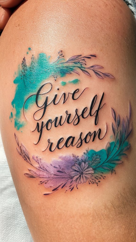 7 Give Yourself a Reason Tattoo Ideas