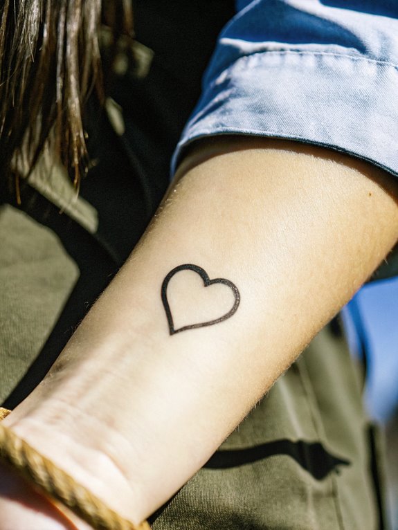 Tiny Heart Tattoo: Love in a Simple Design